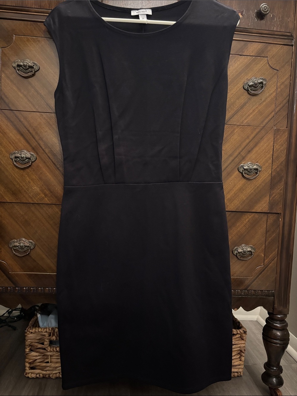 Nine West Black Midi Sheath Dress
